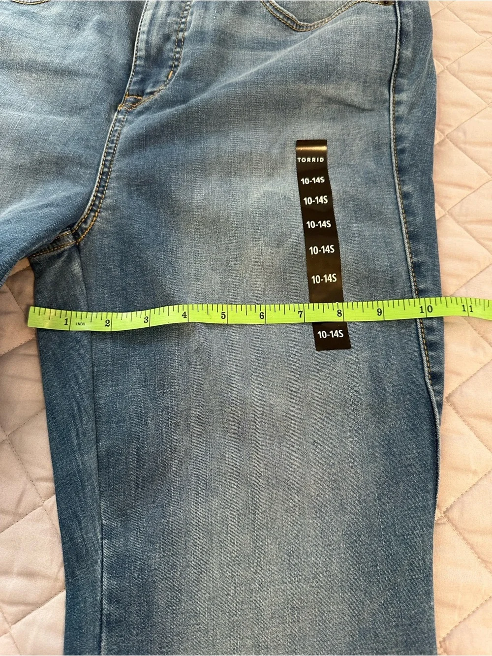 NWT Torrid Trio Fit Slim Boot Limitless Stretch Mid-Blue Straight Jeans - 10-14